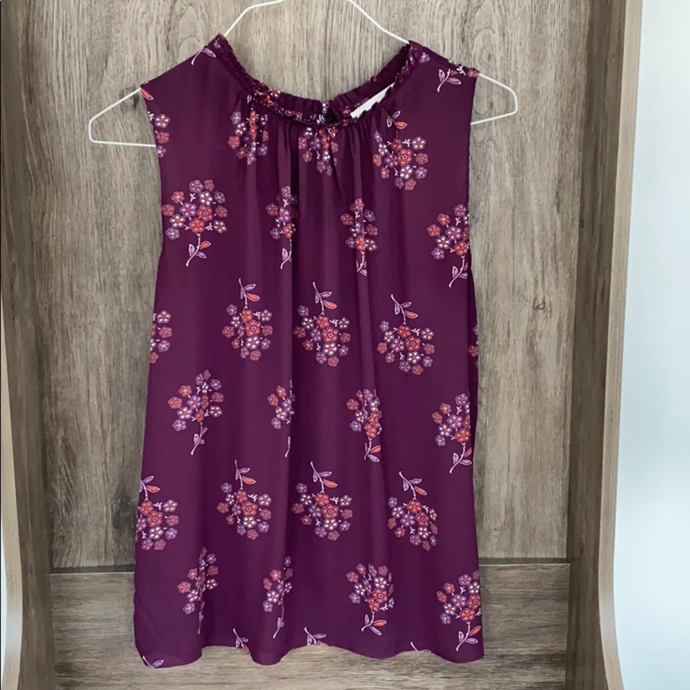 Loft floral blouse tank